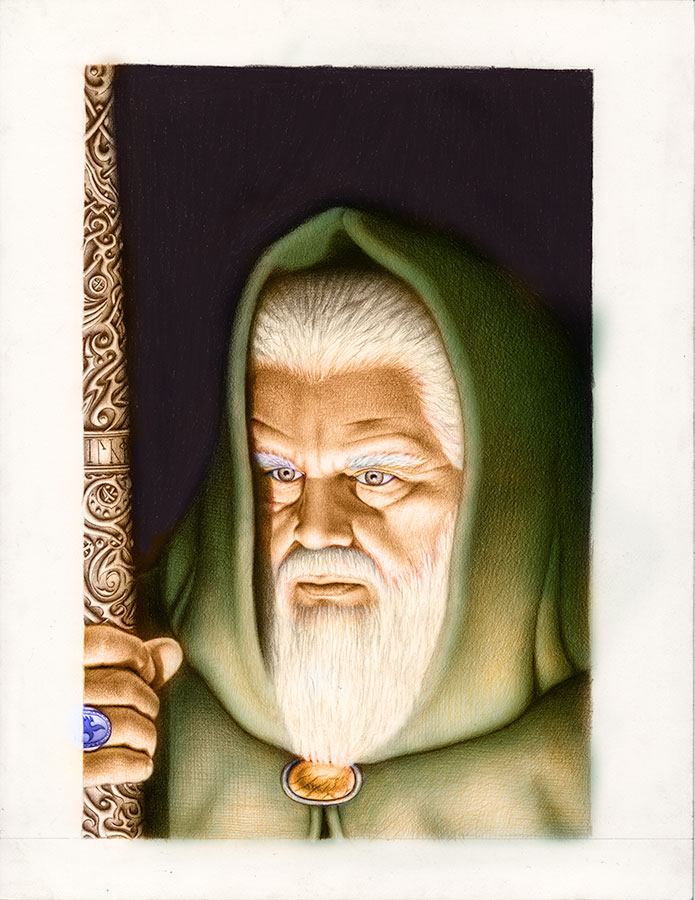 Brom, digitally colored artwork by Christopher Paolini
