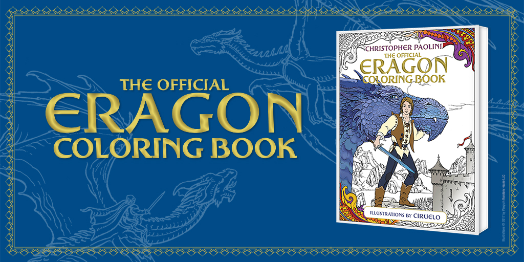 The Official Eragon Coloring Book Banner - Pre-publication