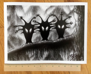 Shadow Birds, by Chrisotpher Paolini. Print. Width measurement.