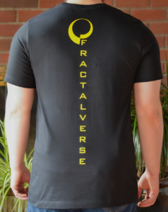 Fractalverse shirts, black back