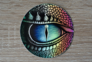 Dragon Eye Holographic Sticker