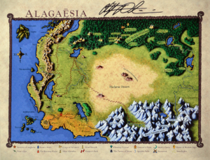 Map of Alagaësia, digitally colored by Immanuela Mejer