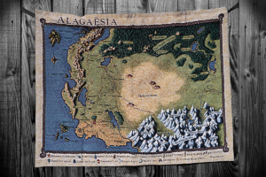 Alagaësia woven tapestry