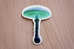 Glowing Mushroom Sticker