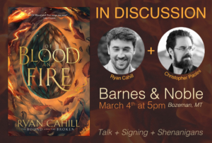 Join Christopher and Author Ryan Cahill